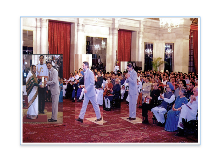 Prof. RNK Bamezai, one of the LD Sanghvi Awardees received Padma Shri Award in the year 2012 from Government of India